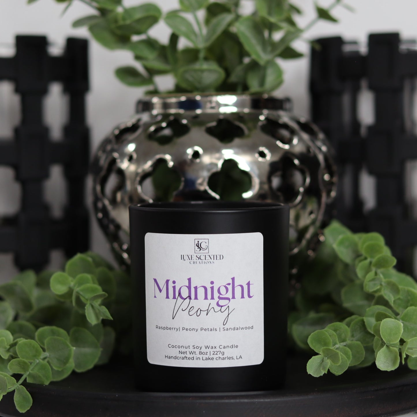 Midnight Peony Candle
