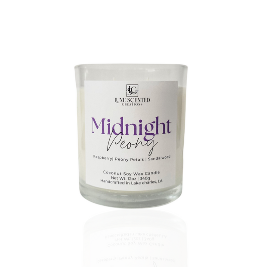 Midnight Peony Candle