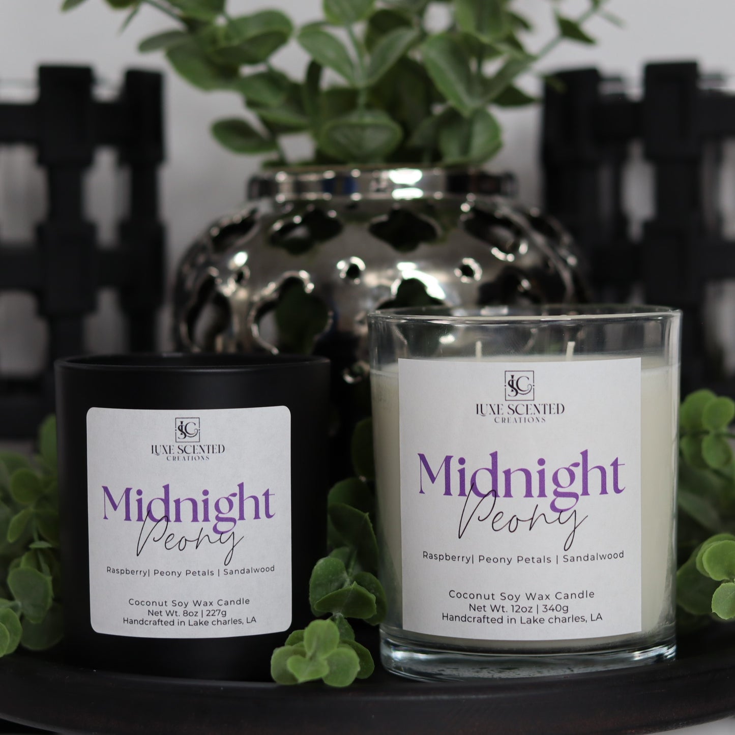 Midnight Peony Candle